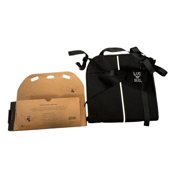 Lugabug Ride-On Suitcase Accessory for Kids Child Carrier Luggage in Black/Grey - Picture 10 of 12